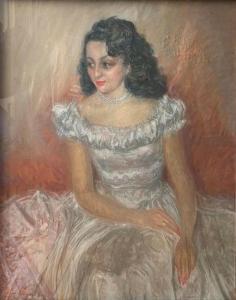 HEYMANN Paul 1800-1900,Portrait de jeune femme,Pestel-Debord FR 2020-07-09