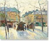 HEYMANS karel 1899-1974,The Saint-John's square in winter with market stal,Bernaerts BE 2008-04-14