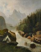 HEYN Heinrich Eduard 1856-1932,Wildwasser im Gebirge,Schmidt Kunstauktionen Dresden DE 2013-06-08