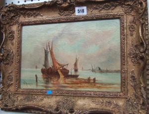 HEYNE B,Boats at low tide,Bellmans Fine Art Auctioneers GB 2010-10-06