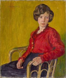 HEYNE LUDWIG HEINRICH 1878-1914,Portrait of a woman,1913,Rosebery's GB 2021-05-26