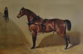 HEYRAULD Louis Robert,Portrait de cheval à l'écurie,1880,Gautier-Goxe-Belaisch, Enghien Hotel des ventes 2016-12-18