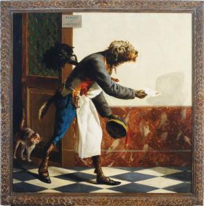 HEYRAULD Louis Robert 1840-1860,The canine concierge,Christie's GB 2009-12-16