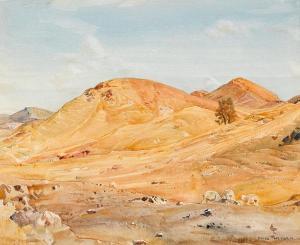 HEYSEN Hans 1877-1968,Sunparched Hills, Flinders Ranges,1930,Menzies Art Brands AU 2017-02-09