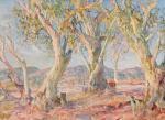 HEYSEN Hans 1877-1968,Wonoka Creek, Flinders Ranges,1965,Elder Fine Art AU 2022-07-10