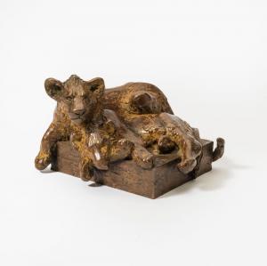 HEYSTER Hetty 1943,Twee Welpen (Two Cubs),2000,AAG - Art & Antiques Group NL 2023-12-11