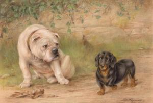 HEYWOOD Tom 1846-1919,Nothing Left to Offer (A Bulldog and a Short-Haire,William Doyle US 2019-02-13