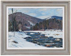 Hibbard Aldro Thompson 1886-1972,West River, Dummerston, Vermont,Brunk Auctions US 2024-03-08
