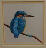 HICKMAN Kay,study of a kingfisher upon a branch,Lacy Scott & Knight GB 2017-06-03