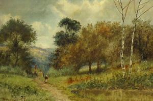 HICKMAN Nathaniel,Figure on a Path,1883,Clars Auction Gallery US 2015-12-13
