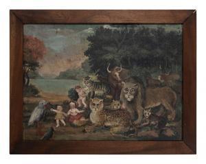 HICKS Edward 1780-1849,A Peaceable Kingdom,Hindman US 2023-11-03