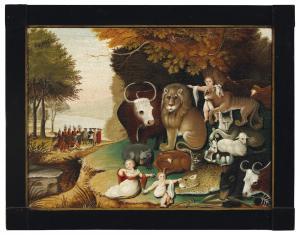 HICKS Edward 1780-1849,Peaceable Kingdom,1833,Christie's GB 2019-01-17