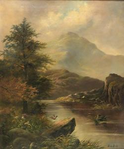 HICKS Thomas 1823-1890,Scottish Highland Loch,Burchard US 2021-01-24