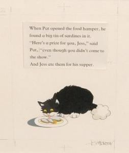 HICKSON Joan 1900-1900,Postman Pat's black and white cat,Fieldings Auctioneers Limited GB 2016-10-22