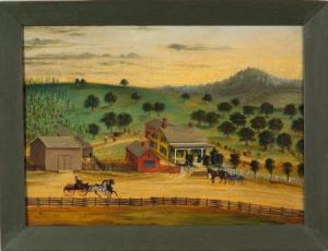 HIDLEY Joseph H 1830-1872,Farm Scene.,Skinner US 2006-11-04