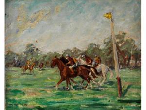 HIENL MERRE Franz 1869-1943,DAS POLOSPIEL,Hampel DE 2009-09-18