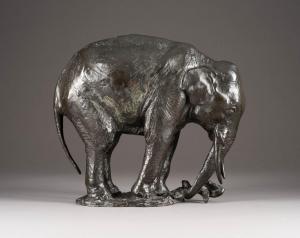 HIERHOLTZ GUSTAVE 1877-1948,Indischer Elefant,Hargesheimer Kunstauktionen DE 2021-03-13