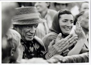HIERL Hubertus,Pablo Picasso und seine Ehefrau Jacqueline beim St,1966,Reiner Dannenberg 2021-12-09