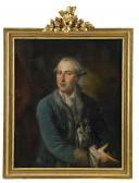 HIERONYMUS JOHANSEN Christopher 1718-1781,Porträtt av överståthållaren fr,Stockholms Auktionsverket 2009-11-25