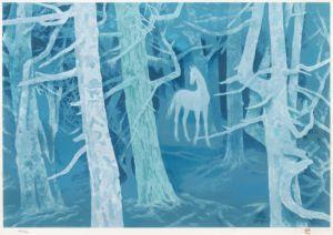 HIGASHIYAMA Kaii 1908-1999,Forest of the White Horse,1994,Mallet JP 2024-03-07