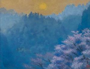 HIGASHIYAMA Kaii 1908-1999,Spring dawn,1975,Mainichi Auction JP 2024-02-03