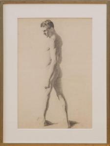 HIGGINS IRENE,STUDY OF A STANDING MALE NUDE,Stair Galleries US 2016-09-24