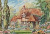 HIGGINS Lloyd George 1912-1980,THE OLD WORLD GARDEN,1936,Ross's Auctioneers and values IE 2024-01-24