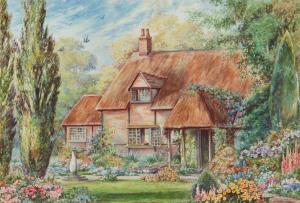HIGGINS Lloyd George 1912-1980,THE OLD WORLD GARDEN,1936,Ross's Auctioneers and values IE 2024-01-24
