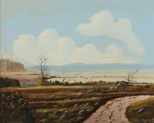 HIGGINS R.B 1943,COUNTY DOWN LANDSCAPE,Ross's Auctioneers and values IE 2024-04-17