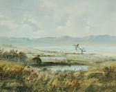 HIGGINS R.B 1943,Mallard Flying, Lower Lough Erne, Enniskillen,Gormleys Art Auctions GB 2015-11-03