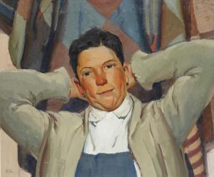 HIGGINS Victor, William 1884-1949,Mexican Boy,1926,Sotheby's GB 2023-05-17