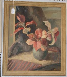 HIGGS COVINGTON Jennifer,Still Life Study of Autumnal Foliage in a Vase,Tooveys Auction 2009-07-15