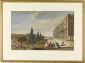 HIGHMORE Anthony,Ansichten von Hampton Court und Kensington Palace,1744,Palais Dorotheum 2012-09-13