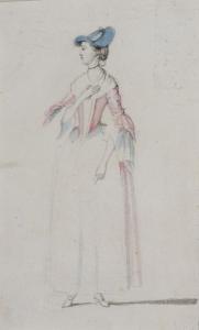 HIGHMORE Anthony 1719-1799,Full length study of a Lady,Mallams GB 2013-02-21