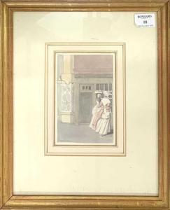HIGHMORE Anthony 1719-1799,Two ladies passing a shop,1750,Keys GB 2022-05-20