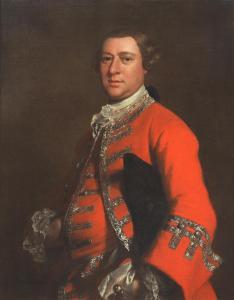 HIGHMORE Joseph 1692-1780,Portrait of a gentleman, half-length, in military ,1762,Bonhams 2023-07-05