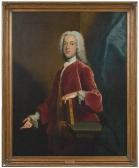HIGHMORE Joseph 1692-1780,Portrait of Barnabas Eveleigh Leigh,20th century,Brunk Auctions 2019-12-07