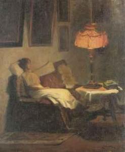 HILBERTH L,Reflections under lamplight,1914,Christie's GB 2010-12-10