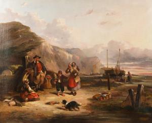 HILDEBRANDT Eduard 1817-1869,Along the Coast,1835,Abell A.N. US 2024-02-08
