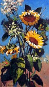 HILDER Edith 1904-1992,Sunflowers,Keys GB 2012-12-14