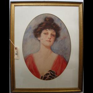 Hilder F,PORTRAIT OF A WOMAN,1915,Waddington's CA 2011-03-21