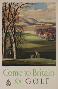 HILDER Rowland 1905-1993,COME TO BRITAIN FOR GOLF,1952,Bonhams GB 2024-02-01