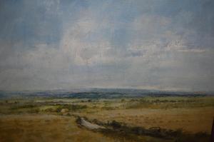 HILDREW Ken 1934,Sussex landscape near Alfriston,Lawrences of Bletchingley GB 2021-09-07
