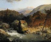 HILGERS Carl 1818-1890,Old watermill on the mountain,1847,Van Ham DE 2011-05-13