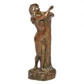 HILL CLARA 1870-1935,figural nude female candlestick.,1901,Rago Arts and Auction Center 2016-04-14