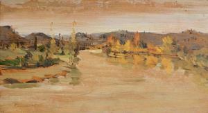 HILL Derek 1916-2000,View of the Dordogne,Morgan O'Driscoll IE 2023-10-31