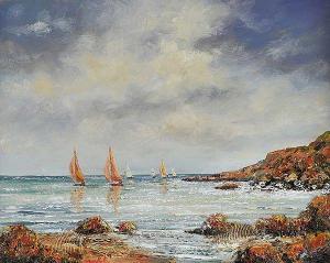 HILL Donna,SAILING, THE ANTRIM COAST,Ross's Auctioneers and values IE 2016-01-28