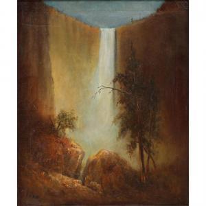 HILL Edward Rufus 1851-1908,Bridal Veil Falls, Yosemite CA,Clars Auction Gallery US 2022-07-17