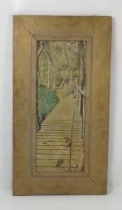 HILL George Snow 1898-1969,Figures fishing off a board walk,Serrell Philip GB 2015-11-12