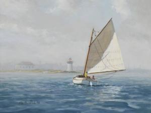 HILL Gregory S 1944,Nantucket Sailing,1995,John Moran Auctioneers US 2021-10-26